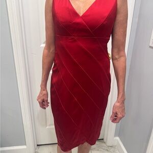Calvin Klein Red Asymmetrical Dress
